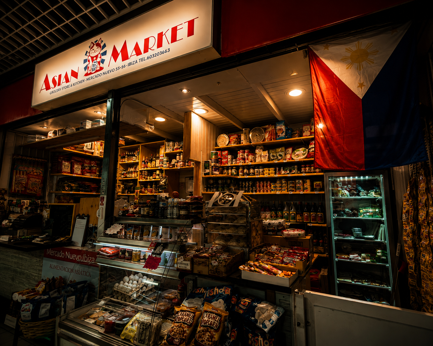 Market stall at Mercado Nuevo